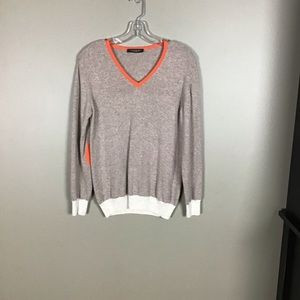 Cashmere blend sweater, fun details, Sz removed